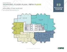 801 K St, Sacramento, CA à louer Plan d’étage– Image 2 sur 2