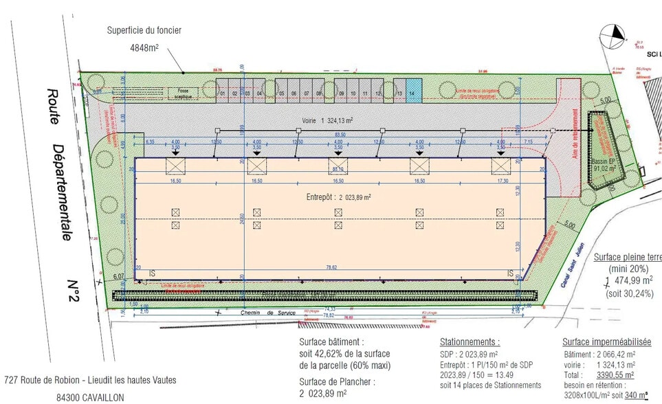 Local d'activités dans Cavaillon à vendre - Plan de site – Image 3 sur 5