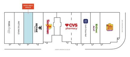 8601-8621 Santa Monica Blvd, West Hollywood, CA à louer Plan de site– Image 1 sur 1