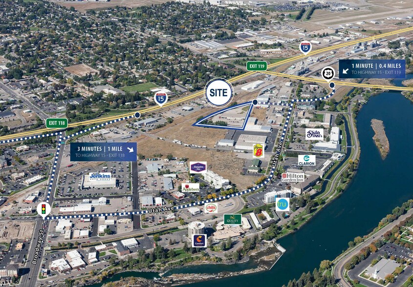 1370 Burgess St, Idaho Falls, ID à vendre - Aérien – Image 2 sur 7