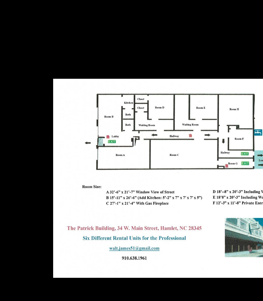 34 W Main St, Hamlet, NC à louer Plan d’étage– Image 1 sur 30