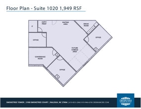 3100 Smoketree Ct, Raleigh, NC à louer Plan d’étage– Image 1 sur 1
