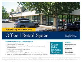 852-898 Beltline Rd, Springfield, OR à louer Photo intérieure– Image 2 sur 3