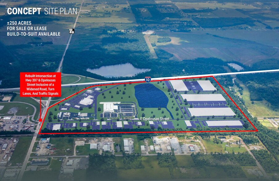 0 I-10, Lake Charles, LA à vendre - Plan de site – Image 2 sur 2