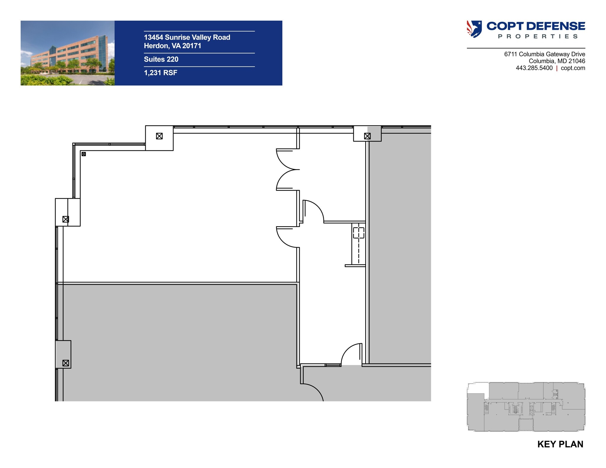 13454 Sunrise Valley Dr, Herndon, VA à louer Plan de site– Image 1 sur 2
