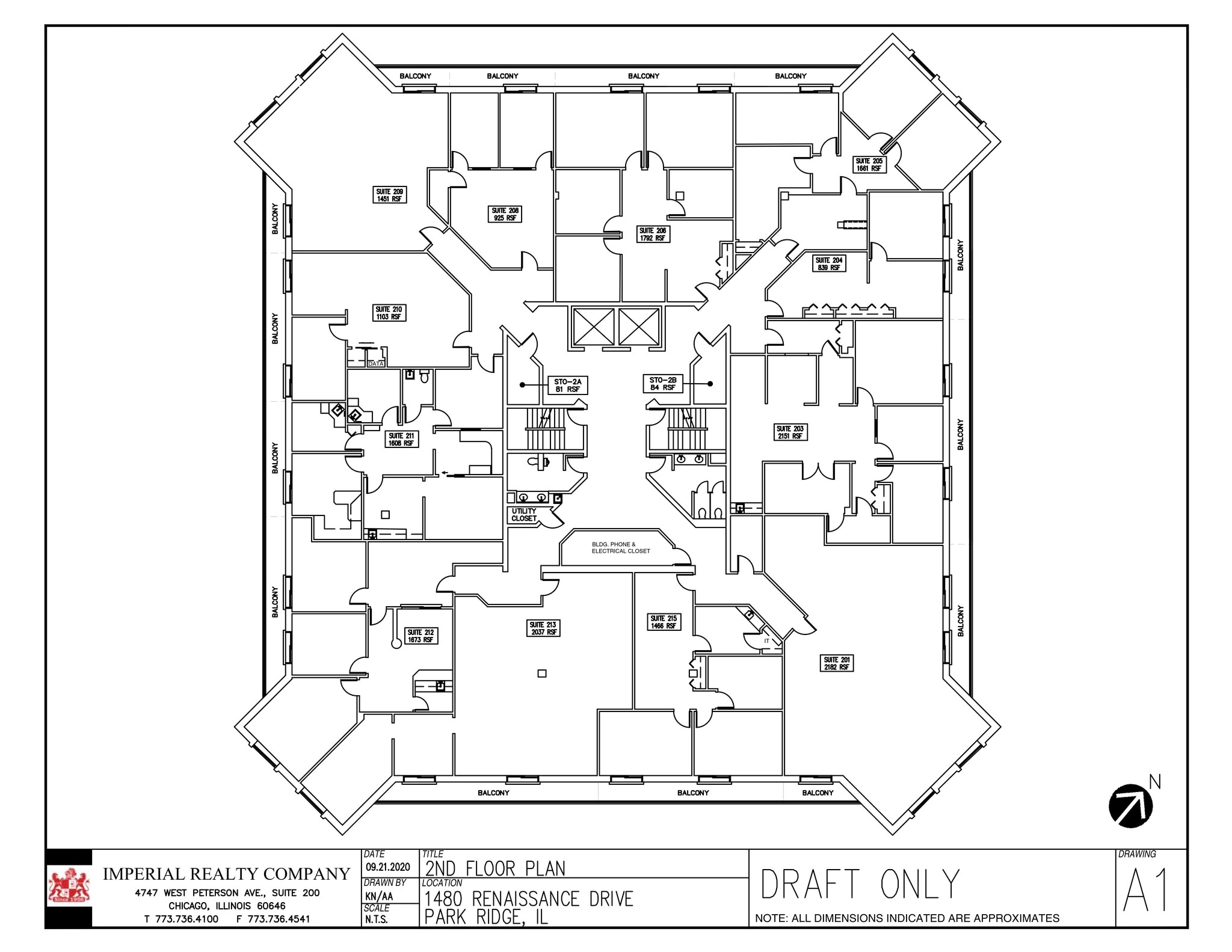 1480 Renaissance Dr, Park Ridge, IL à louer Plan de site– Image 1 sur 1