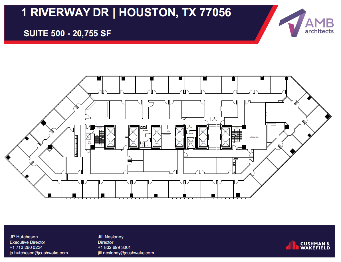 1 Riverway, Houston, TX à louer Plan d’étage– Image 1 sur 1