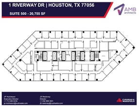 1 Riverway, Houston, TX à louer Plan d’étage– Image 1 sur 1
