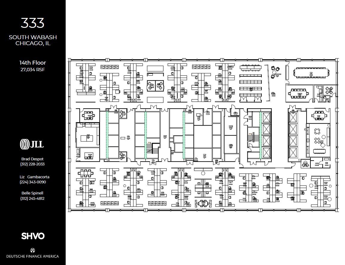 333 S Wabash Ave, Chicago, IL à louer Plan d’étage– Image 1 sur 1