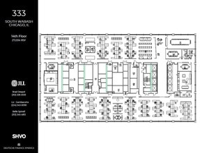 333 S Wabash Ave, Chicago, IL à louer Plan d’étage– Image 1 sur 1