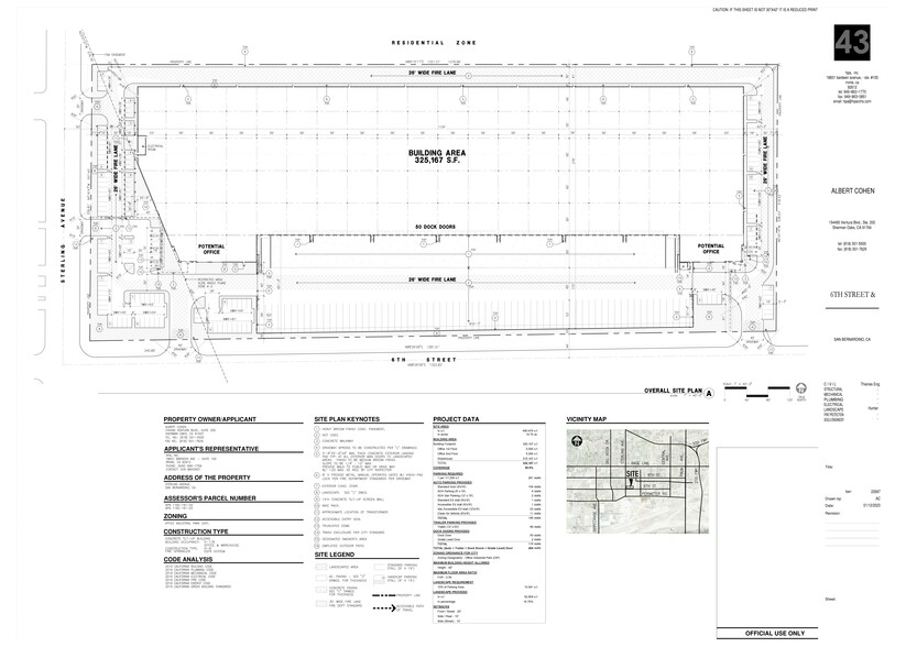 North East Corner 6th Street & Sterling Avenue, San Bernardino, CA à louer - Plan de site – Image 2 sur 2