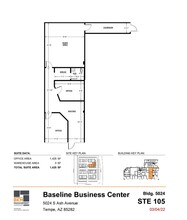 5024 S Ash Ave, Tempe, AZ à louer Plan d’étage– Image 1 sur 1