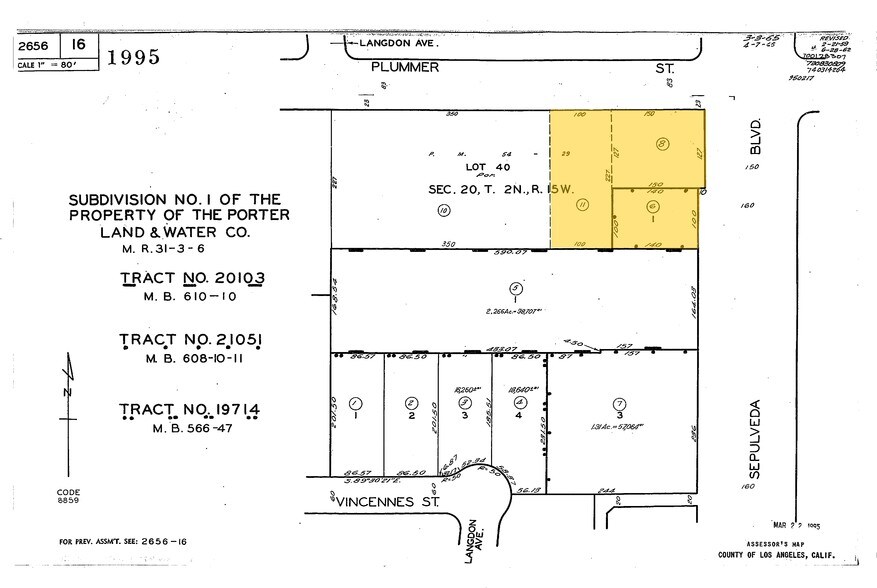 9441-9459 Sepulveda Blvd, North Hills, CA à louer - Plan cadastral – Image 2 sur 2
