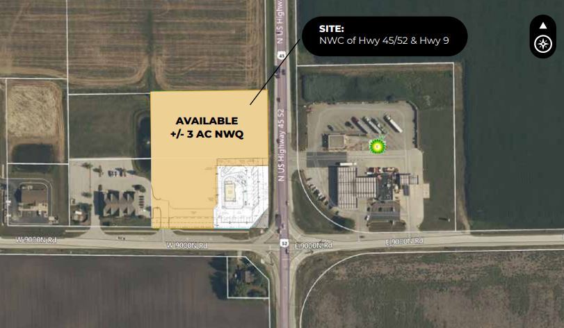 NWC Hwy 45/52 & Hwy 9, Manteno, IL à louer - Photo principale – Image 1 sur 2