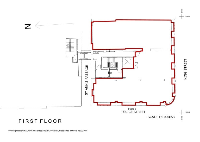 13-17 King St, Manchester à louer - Plan d’étage – Image 2 sur 2