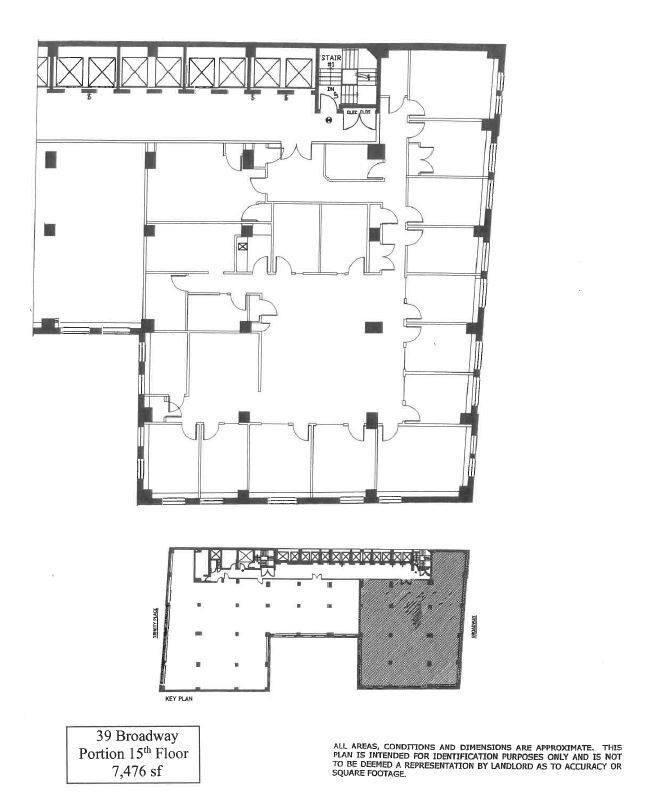 39 Broadway, New York, NY à louer Plan d’étage– Image 1 sur 1
