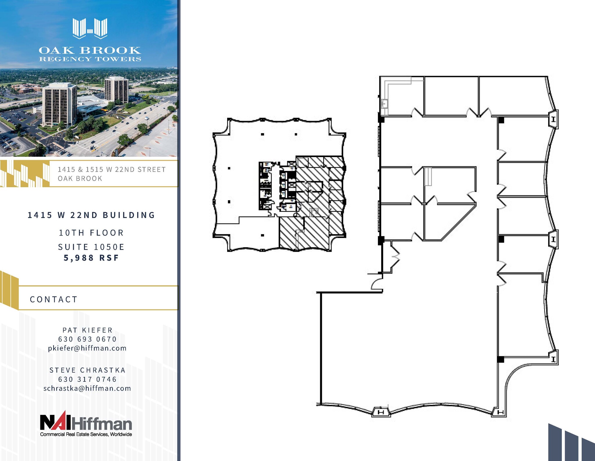 1415 W 22nd St, Oak Brook, IL à louer Plan d’étage– Image 1 sur 1