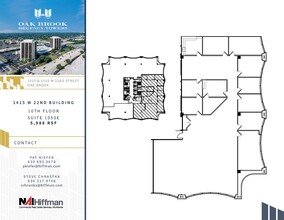 1415 W 22nd St, Oak Brook, IL à louer Plan d’étage– Image 1 sur 1