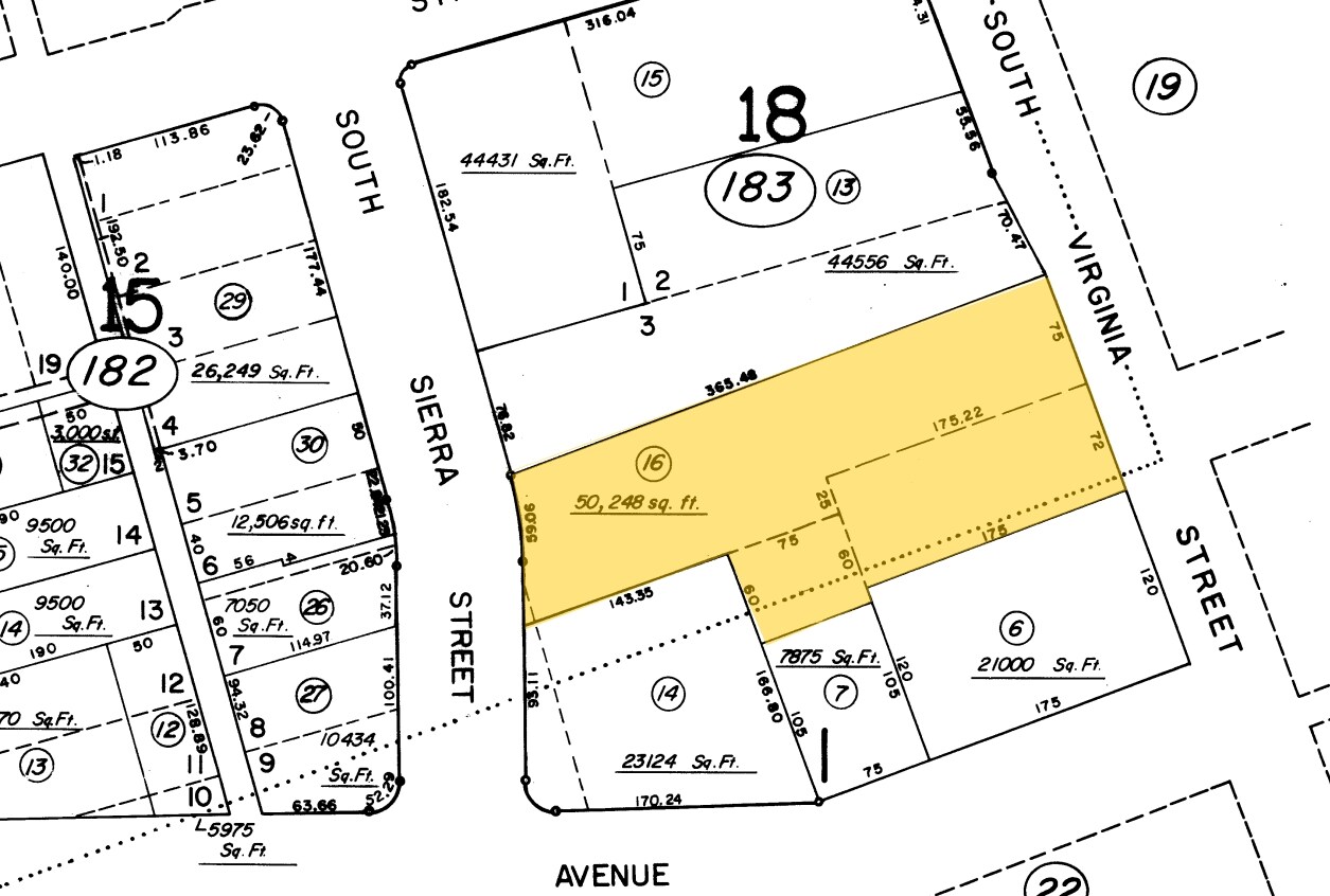 445 S Virginia St, Reno, NV à vendre Plan cadastral– Image 1 sur 5