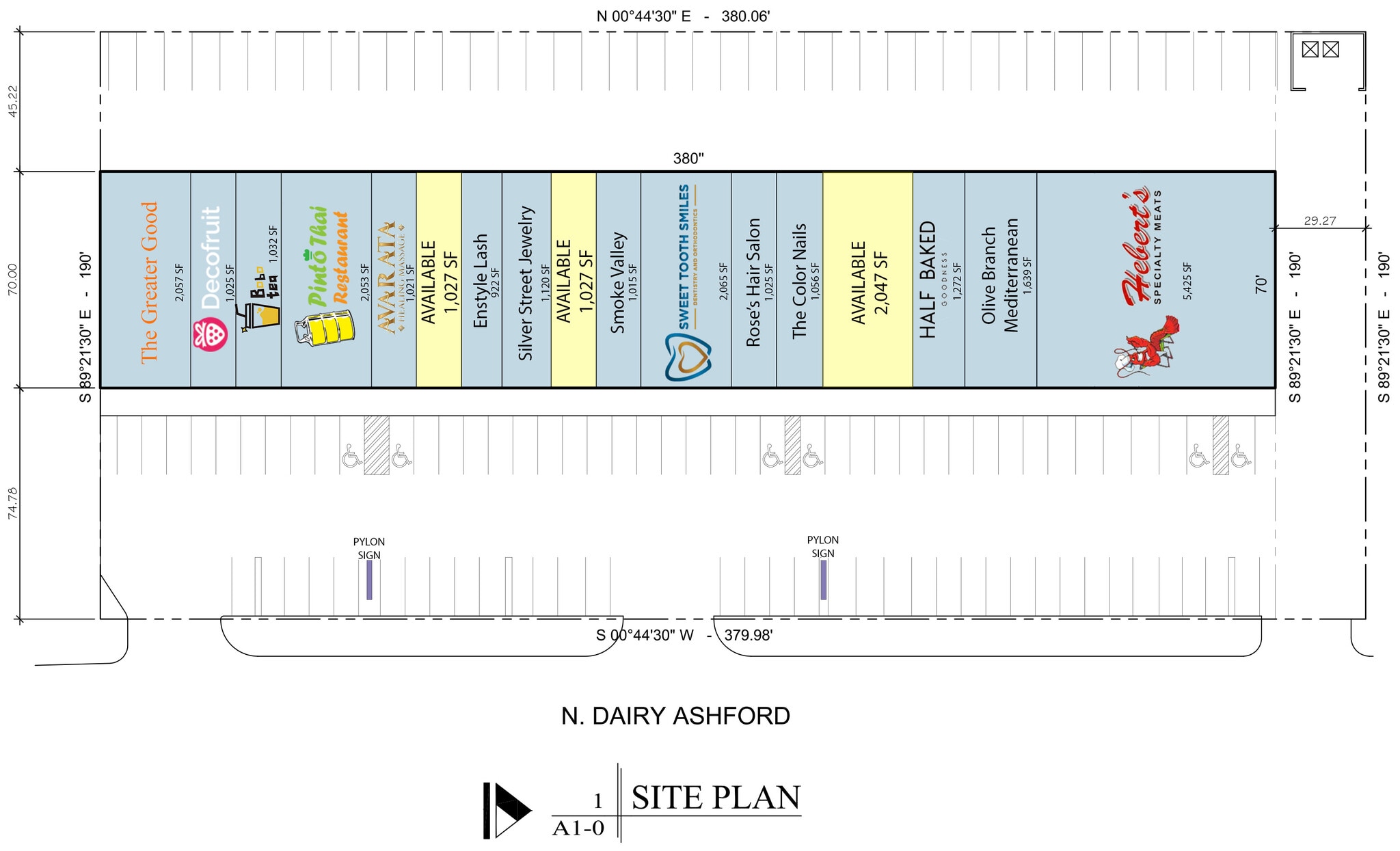 1001-1025 Dairy Ashford Rd, Houston, TX à louer Plan de site– Image 1 sur 1
