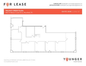 990 N Walnut Creek Dr, Mansfield, TX à louer Plan d’étage– Image 1 sur 1