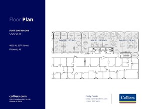 4020 N 20th St, Phoenix, AZ à louer Plan d’étage– Image 2 sur 2