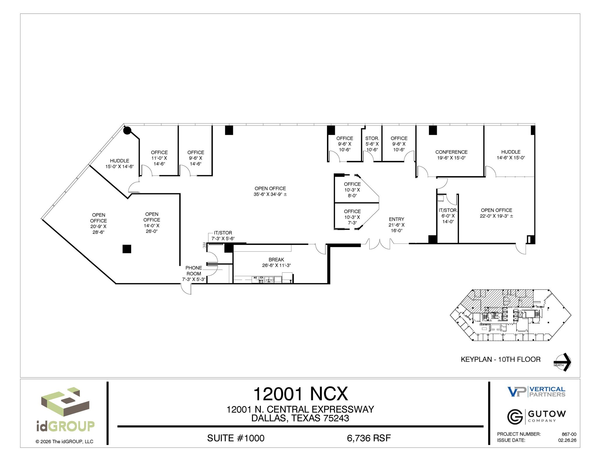 12001 N Central Expy, Dallas, TX à louer Plan d’étage– Image 1 sur 1