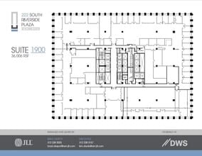 222 S Riverside Plz, Chicago, IL à louer Plan d’étage– Image 1 sur 2