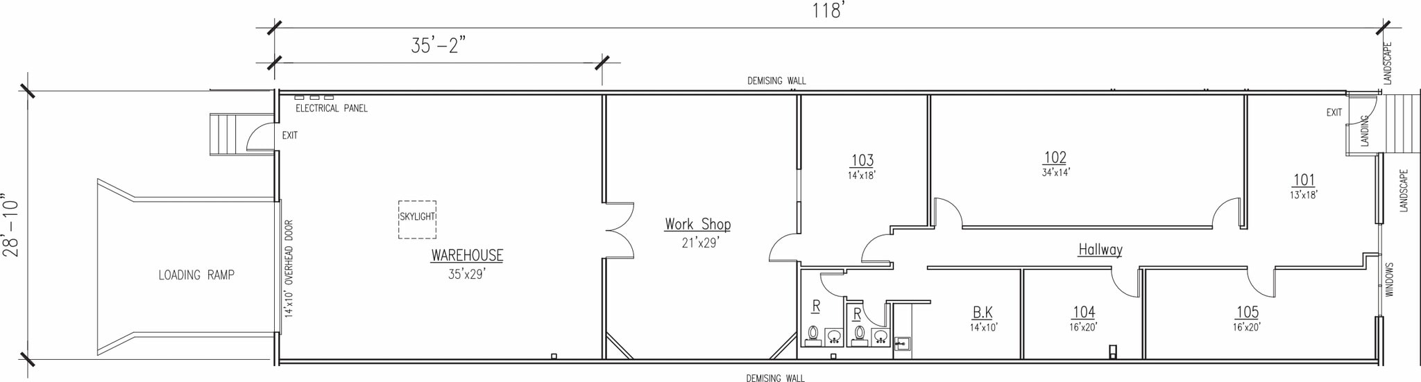 5803 Sovereign Dr, Houston, TX à louer Plan d’étage– Image 1 sur 2