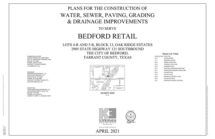 2905 State 121 hwy, Bedford, TX à louer - Plan de site – Image 3 sur 3