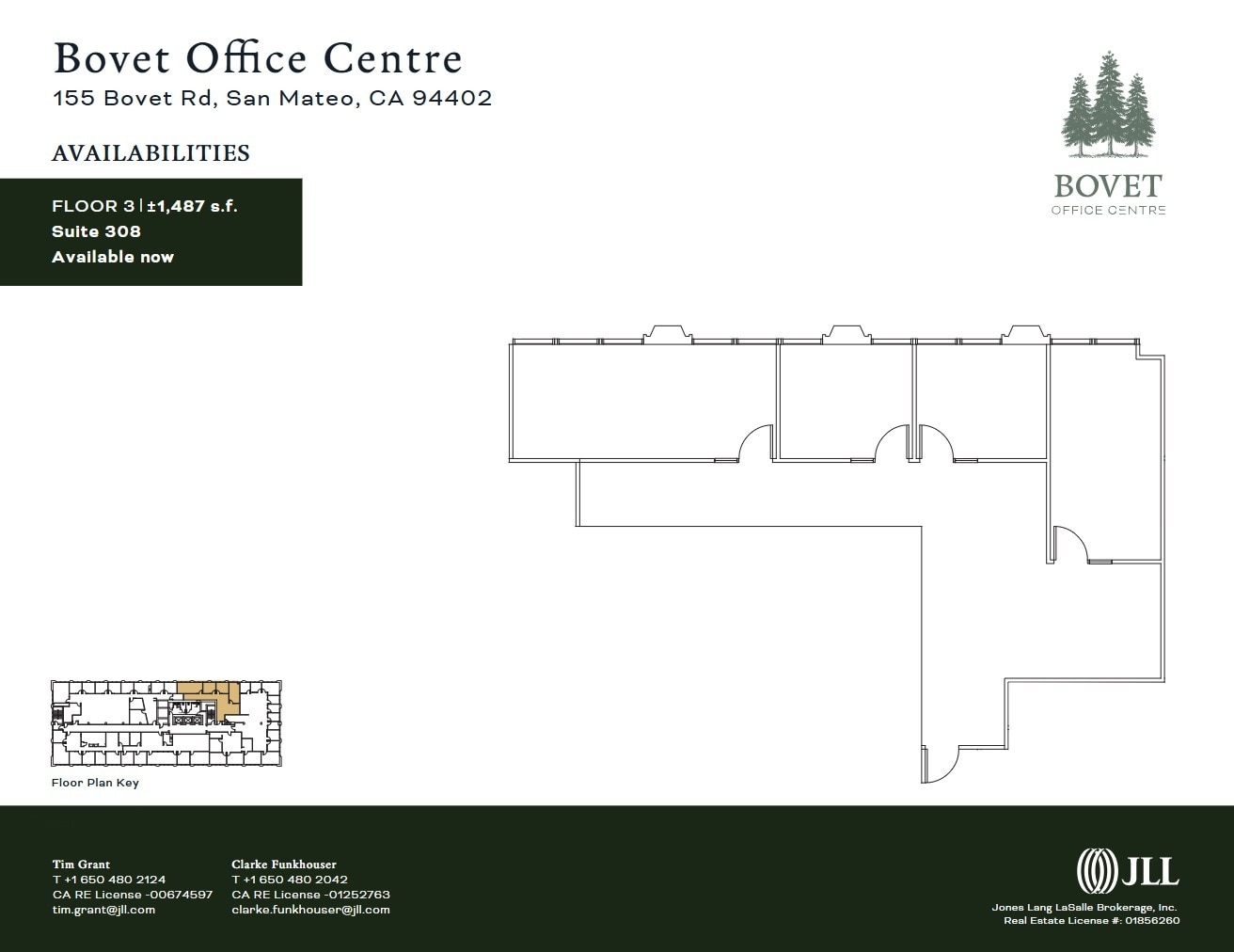 155 Bovet Rd, San Mateo, CA à louer Plan d’étage– Image 1 sur 1