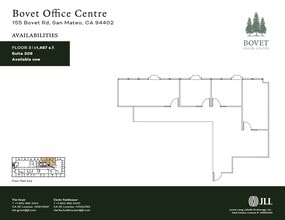 155 Bovet Rd, San Mateo, CA à louer Plan d’étage– Image 1 sur 1