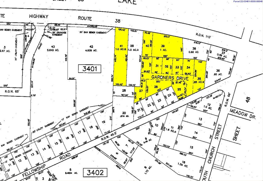 212 W Route 38, Moorestown, NJ à vendre - Plan cadastral – Image 3 sur 4