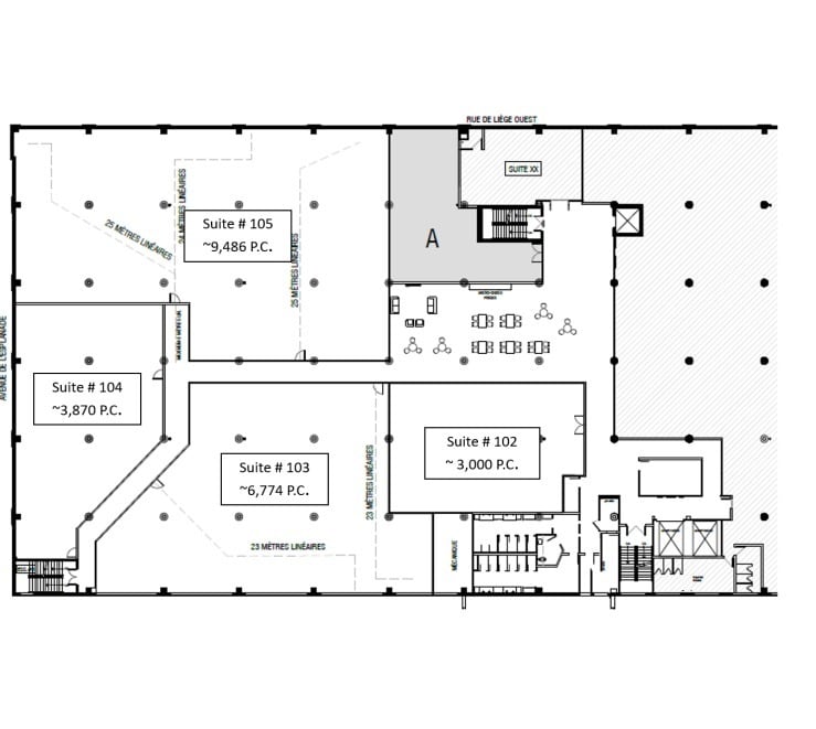 225 Rue de Liège O, Montréal, QC à louer Plan d’étage– Image 1 sur 1