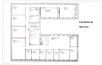 4-6 Smithfield St, Pittsburgh, PA à louer Plan d’étage– Image 1 sur 12