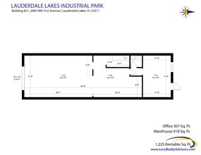 2696 NW 31st Ave, Lauderdale Lakes, FL à louer Plan d’étage– Image 2 sur 3