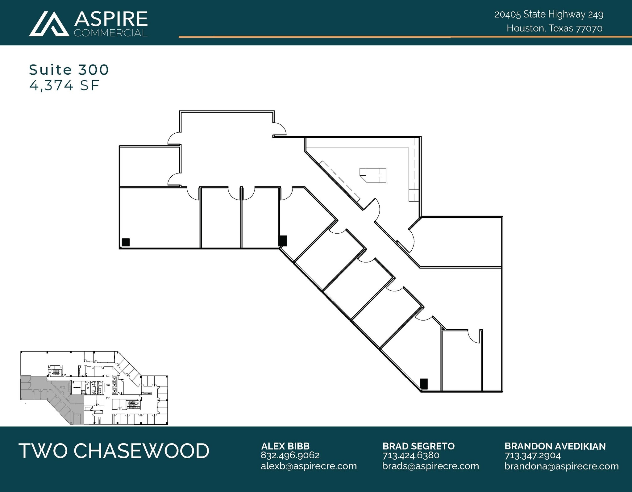 20333 State Highway 249, Houston, TX à louer Plan d’étage– Image 1 sur 2