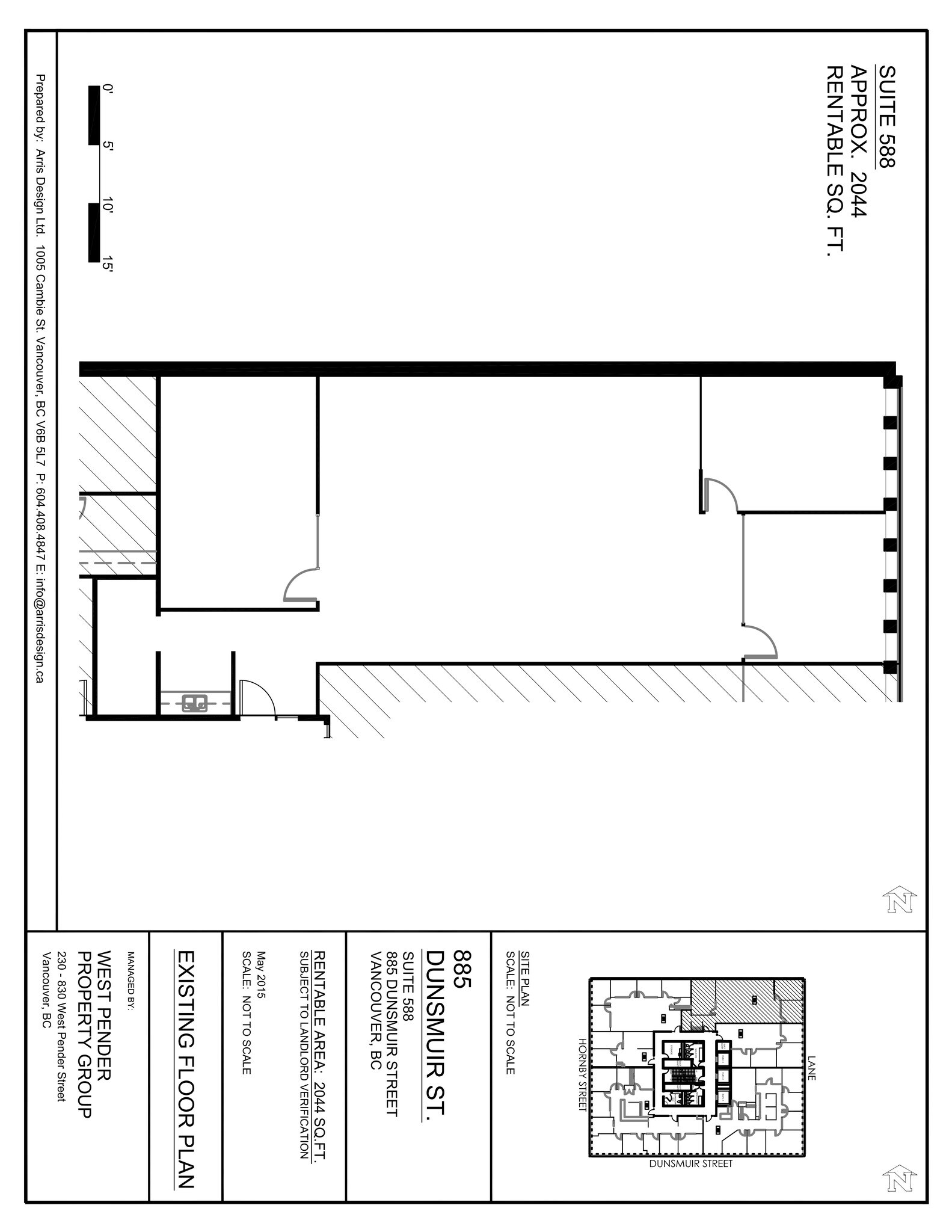 881-885 Dunsmuir St, Vancouver, BC à louer Plan de site– Image 1 sur 1