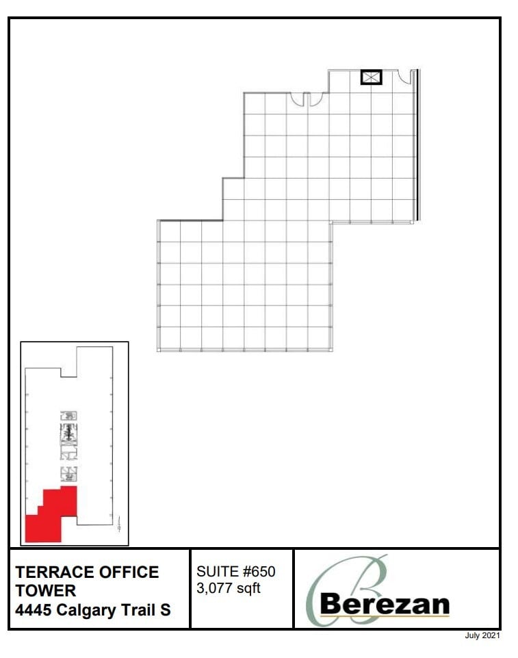 4445 Calgary Trl, Edmonton, AB à louer Plan d’étage– Image 1 sur 1