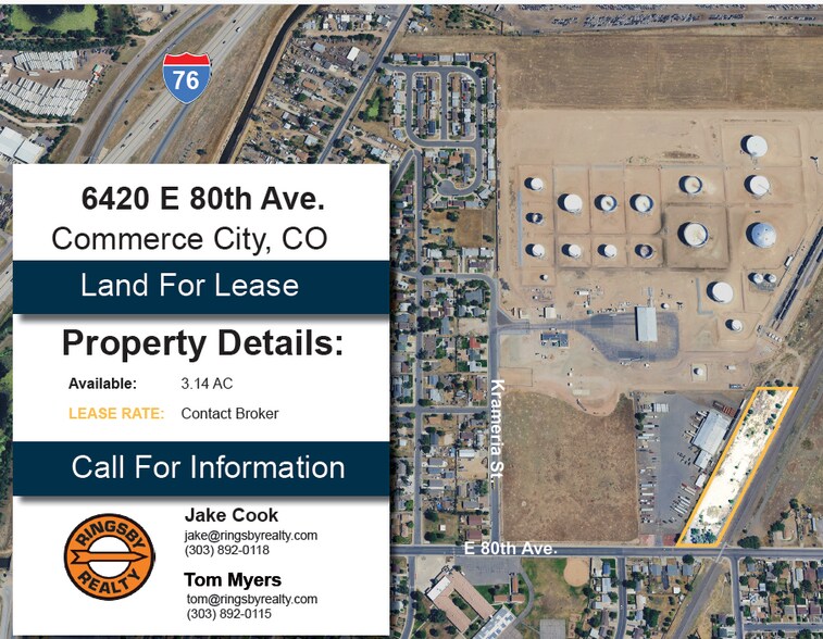 6420 E 80th Ave - LAND, Commerce City, CO à louer - Photo principale – Image 1 sur 1