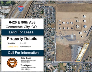 Plus de détails pour 6420 E 80th Ave - LAND, Commerce City, CO - Terrain à louer