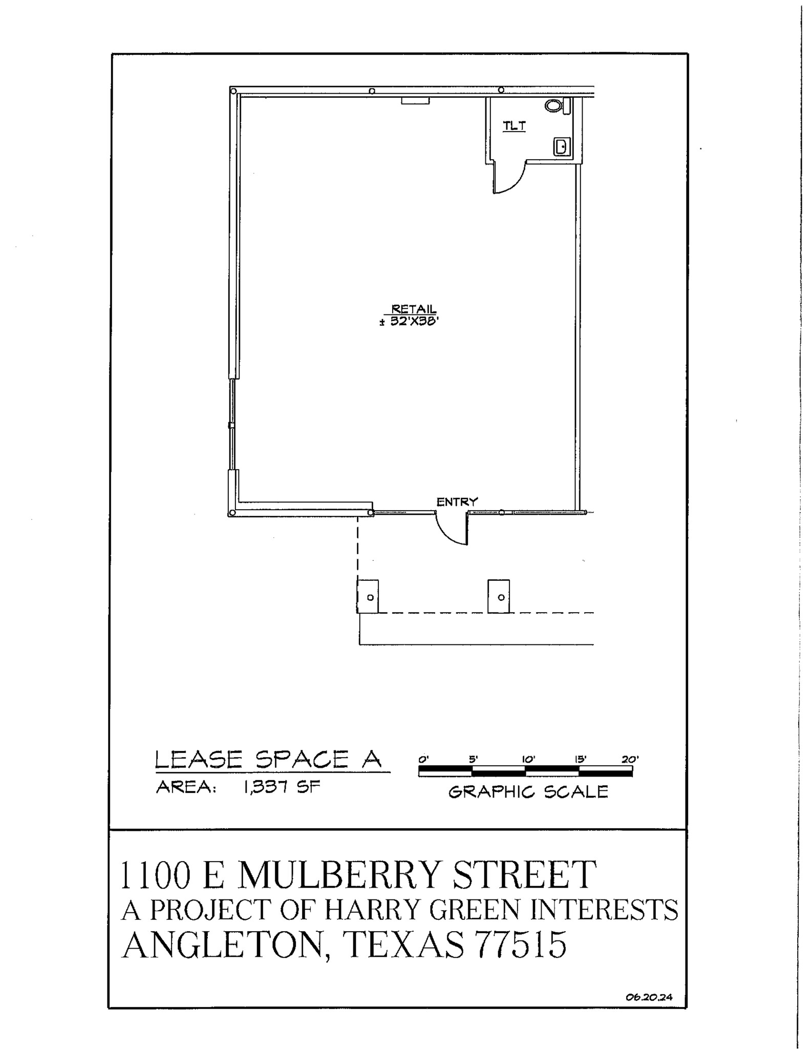 1100-1116 E Mulberry St, Angleton, TX à louer Plan de site– Image 1 sur 1