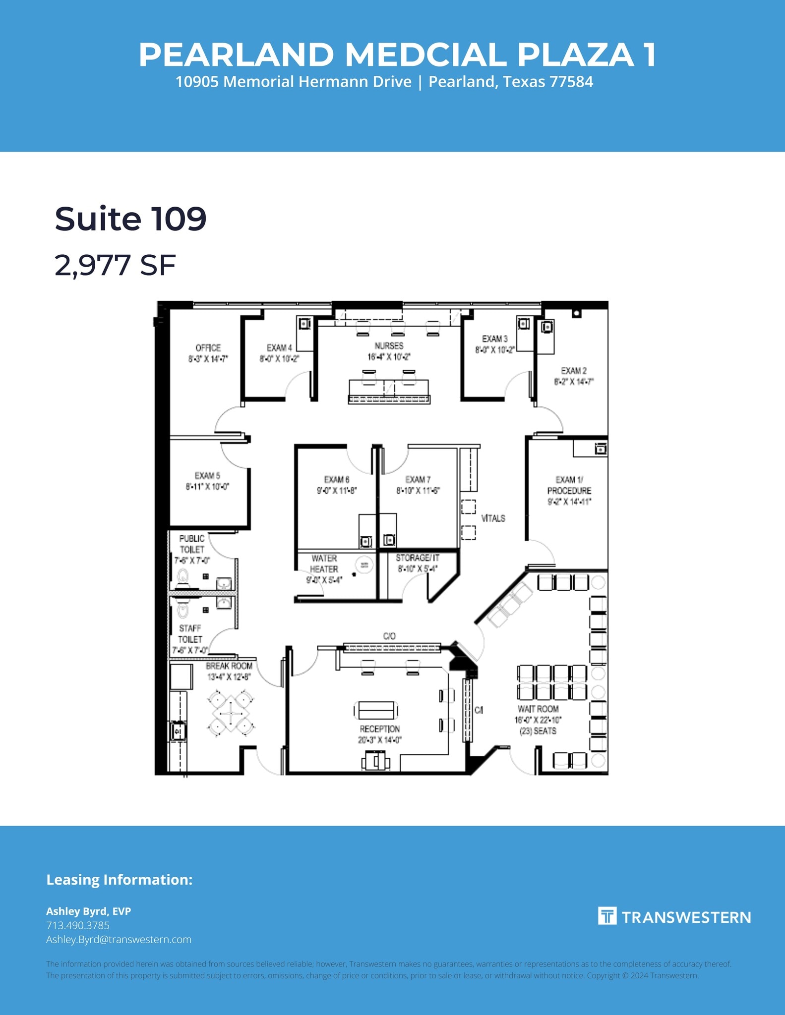 10905 Memorial Hermann Dr, Pearland, TX à louer Plan de site– Image 1 sur 2