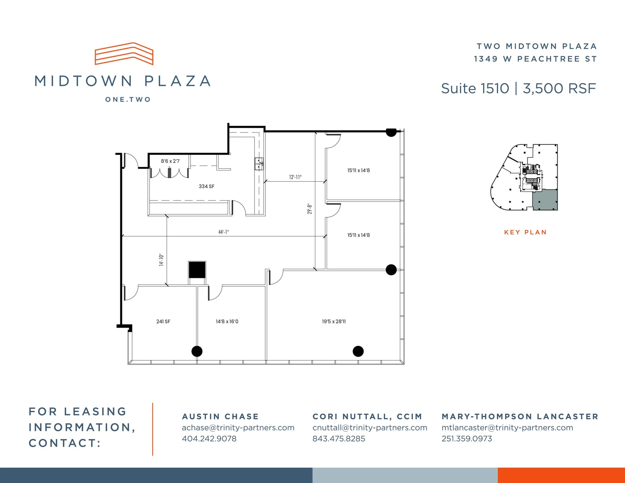 1360 Peachtree St NE, Atlanta, GA à louer Plan de site– Image 1 sur 1
