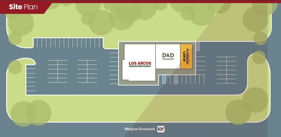 410 W Meighan Blvd, Gadsden, AL à louer Plan de site– Image 1 sur 1
