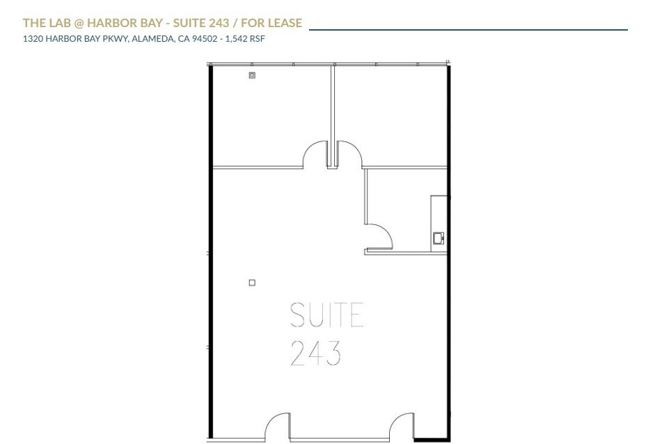1310-1430 Harbor Bay Pky, Alameda, CA à louer Plan d’étage– Image 1 sur 1