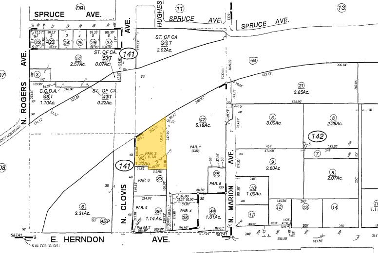 490-497 N Clovis Ave, Clovis, CA à louer - Plan cadastral – Image 2 sur 5