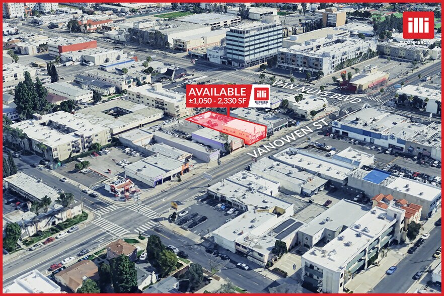 14525-14529 Vanowen St, Van Nuys, CA à louer - Aérien – Image 1 sur 9