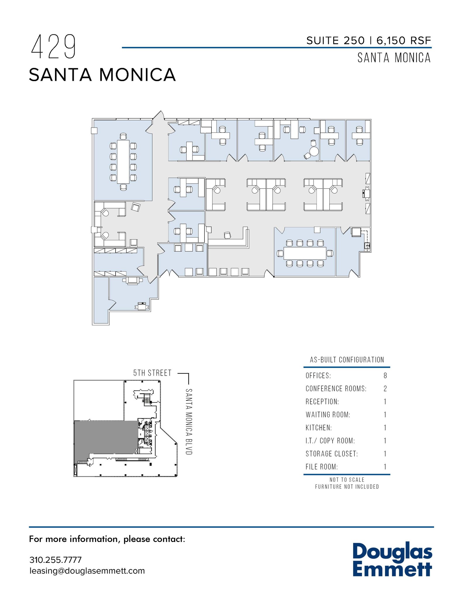 429 Santa Monica Blvd, Santa Monica, CA à louer Plan d’étage– Image 1 sur 1