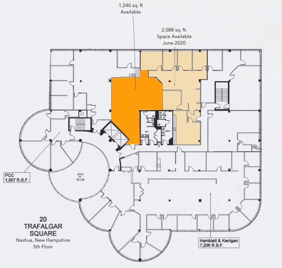 20 Trafalgar Sq, Nashua, NH à louer Plan d’étage– Image 1 sur 1